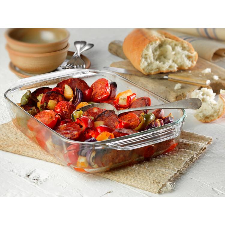 Pyrex Irresistible 3 Piece Glass Roaster Set 0