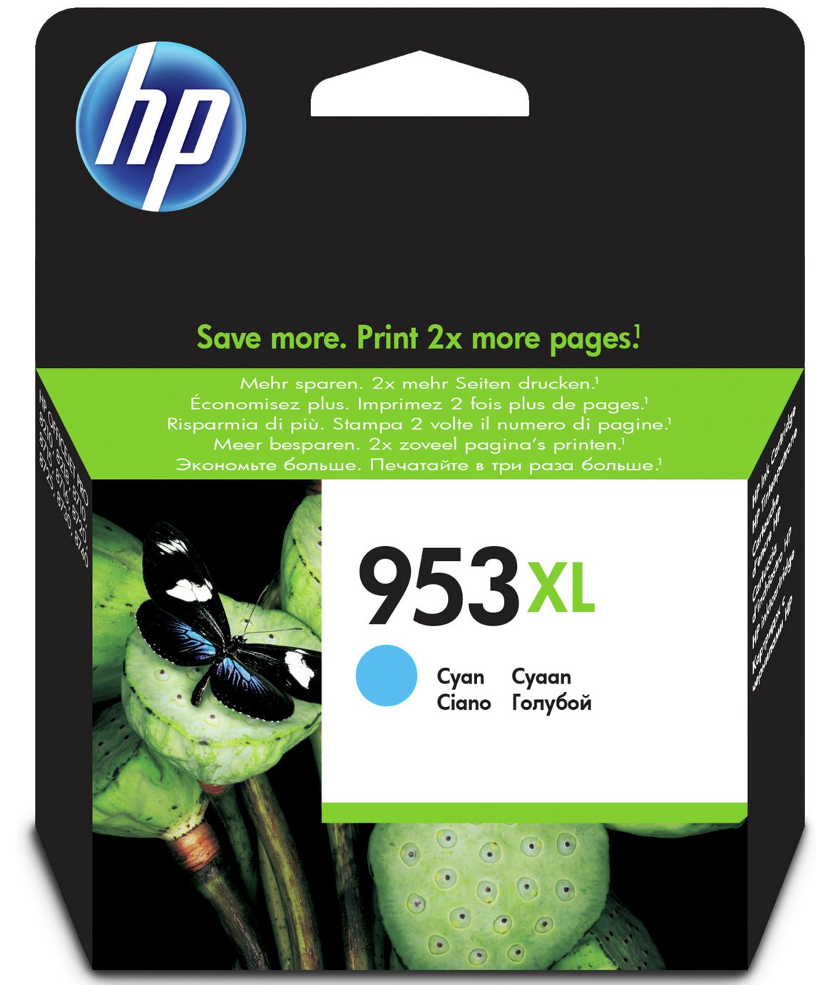 HP 953XL High-Yield Original Ink Cartridge - Cyan
