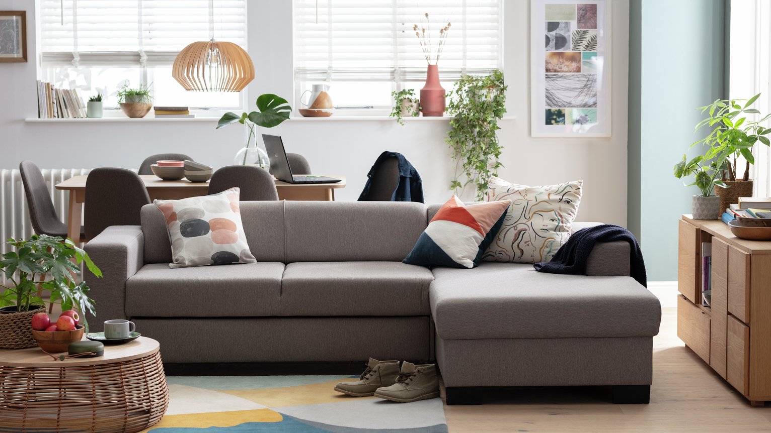 Argos Home Ava Corner Fabric Sofa Bed Reviews Updated February 2024