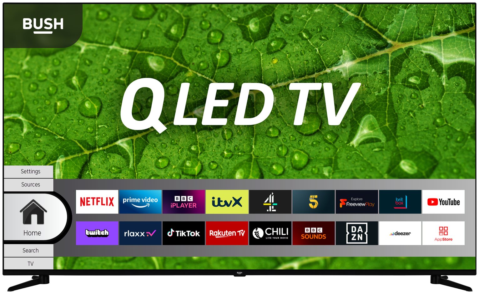 Bush 65 Inch Smart 4K UHD HDR QLED Freeview TV