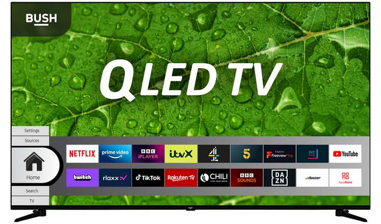 Buy Bush 65 Inch Smart 4K UHD HDR QLED Freeview TV Televisions