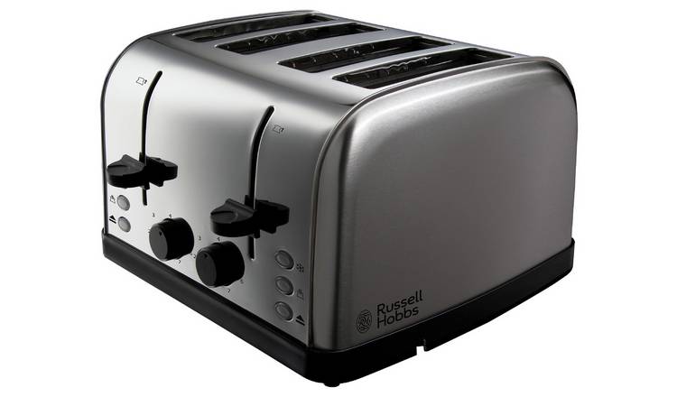 Buy Russell Hobbs Worcester 4 Slice Brushed Toaster 18790 Toasters