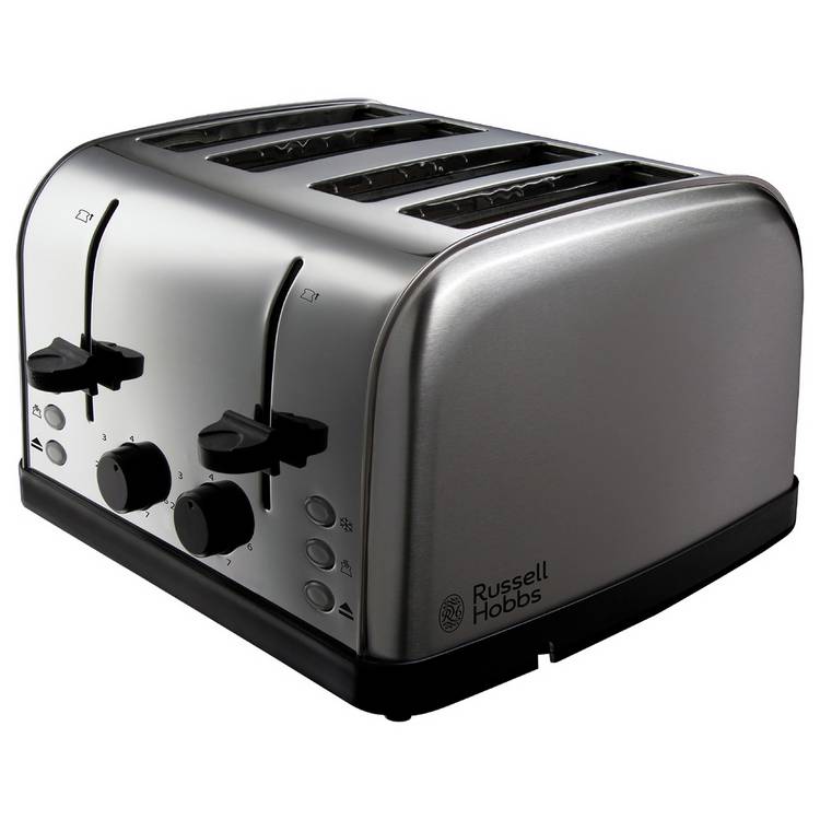 Russell Hobbs Worcester 4 Slice Brushed Toaster 18790 0