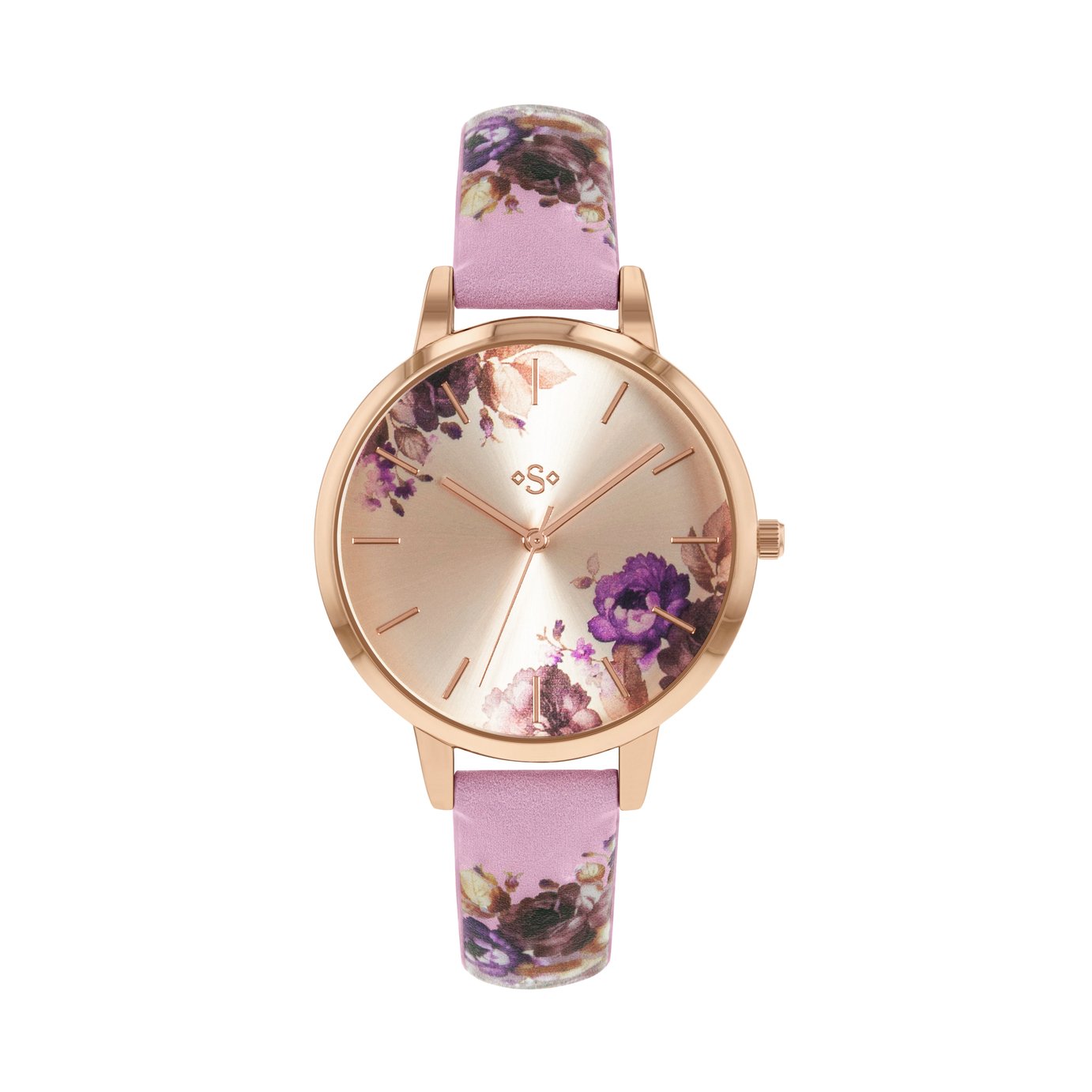 Spirit Ladies Floral Lilac Leather Effect Strap Watch Review