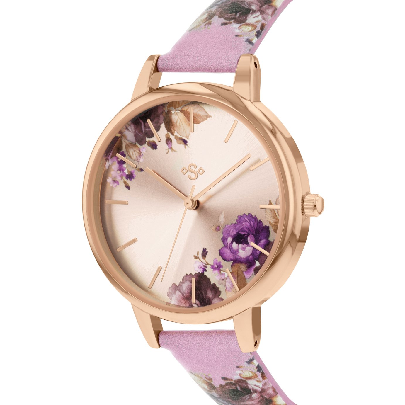 Spirit Ladies Floral Lilac Leather Effect Strap Watch Review