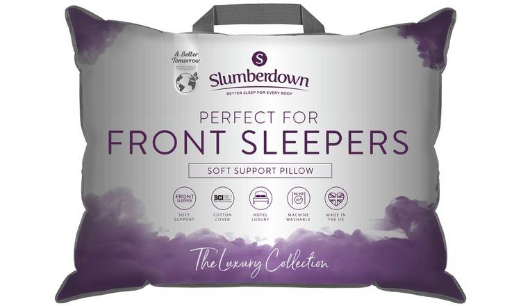 Front sleeper hot sale pillow uk