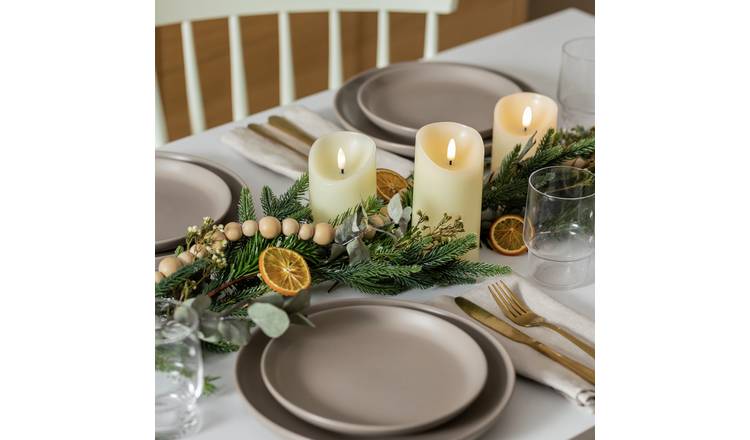 Habitat Pack of 3 LED Candle Christmas Decorations