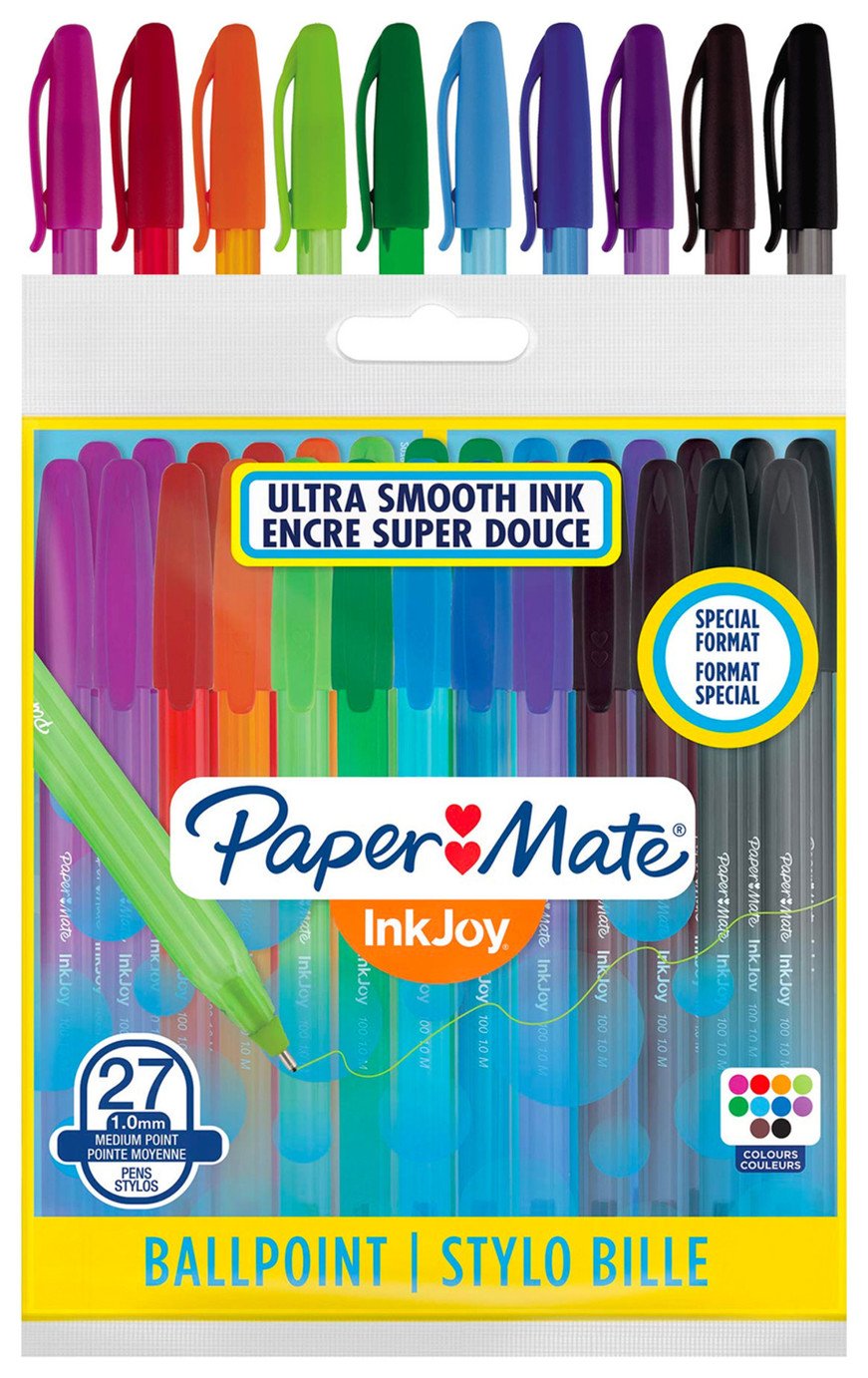 Paper Mate Pack of 27 Ink Joy Ballpoint Pens - Multicolour