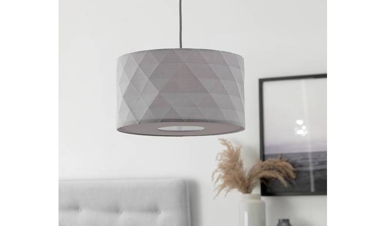 Grey shade deals lamp