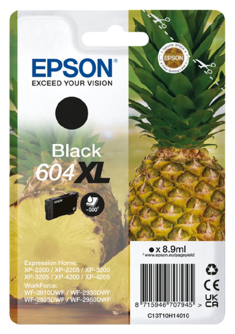 Epson 604 XL Pineapple High Capacity Ink Cartridge - Black