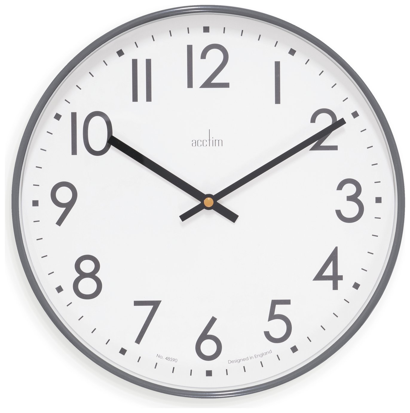 Acctim Harefield Analogue Wall Clock - Aston Grey