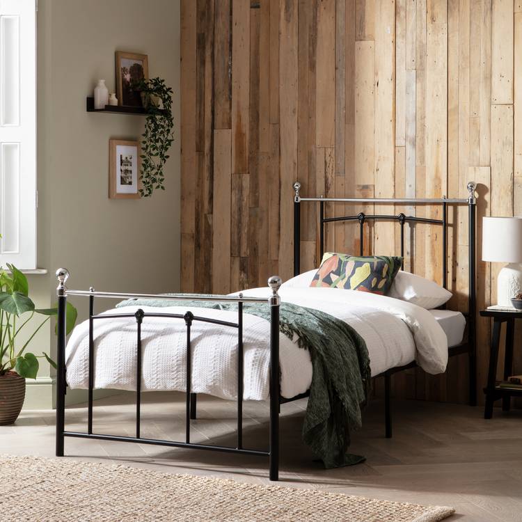 Argos Home Yani Single Metal Frame - Black 0