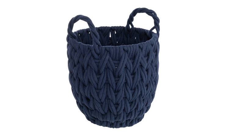 Argos Home Rope Storage Basket - Navy 0