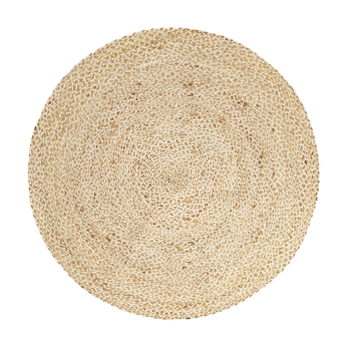 Habitat Braided Jute Circle Rug - 120X120cm - Natural