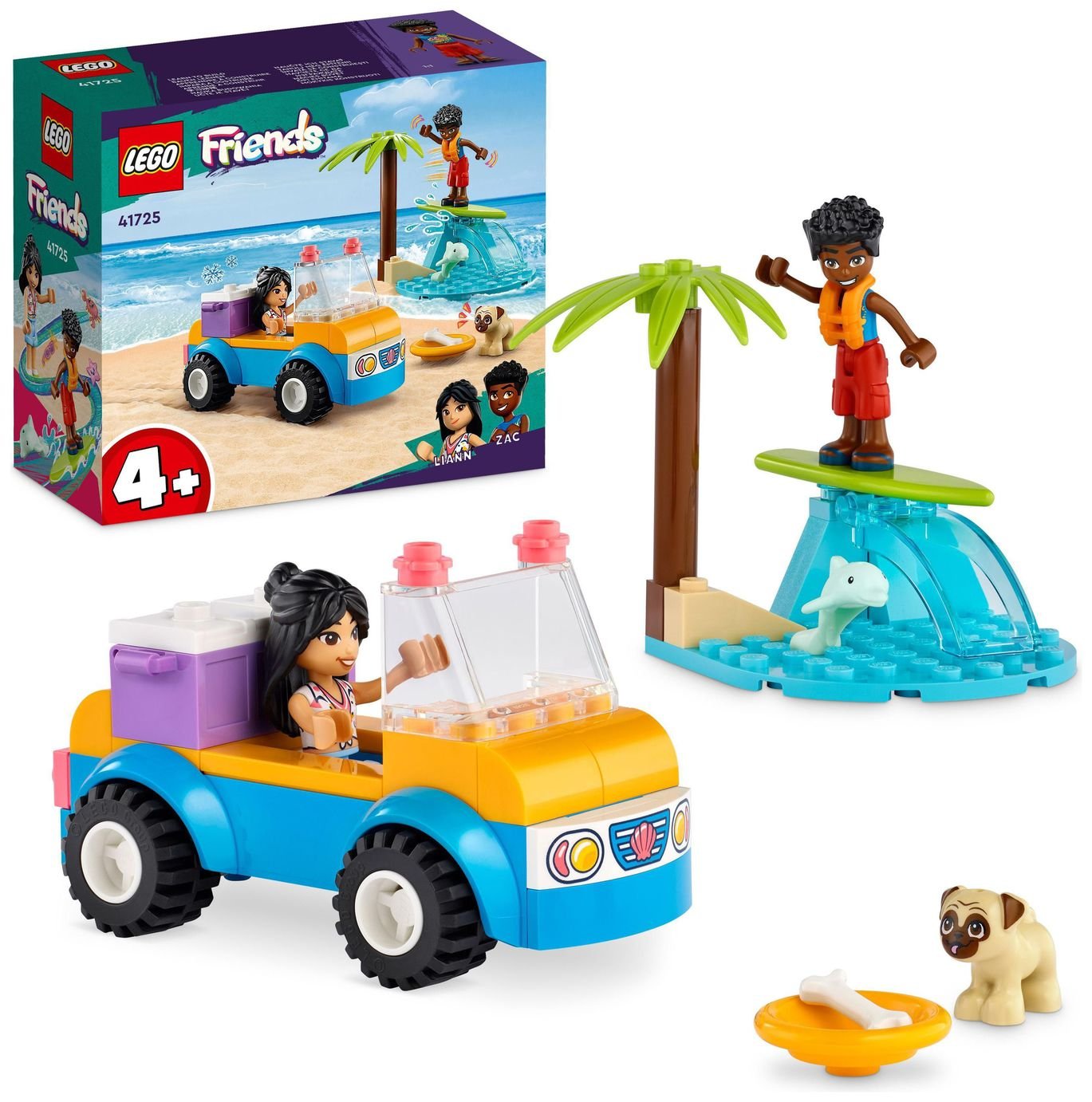LEGO Friends Beach Buggy Fun Playset with Toy Car 41725