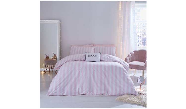 Sassy B Stripe Tease Pink Bedding Set - Double