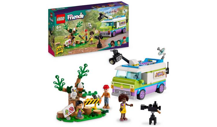 LEGO Friends Newsroom Van Animal Rescue Toy Playset 41749