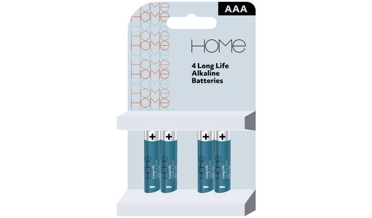HOME AAA Alkaline Batteries - Pack of 4