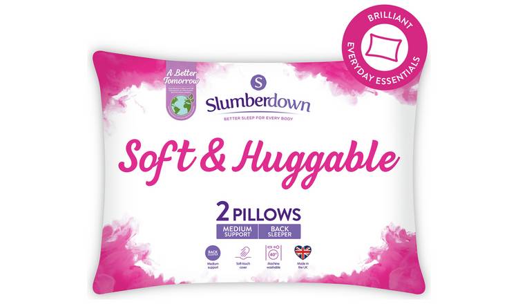 Slumberdown Soft and Huggable Medium/ Soft Pillow - 2 Pack