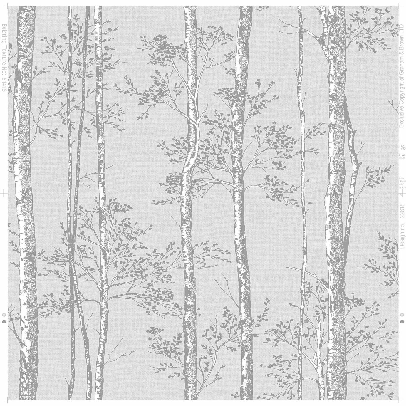 Superfresco Easy Branches Grey Wallpaper