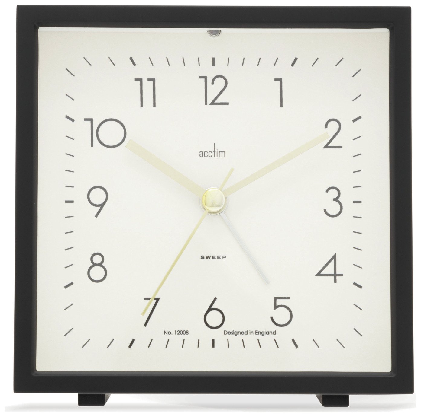 Acctim Heno Analogue Alarm Clock - Black