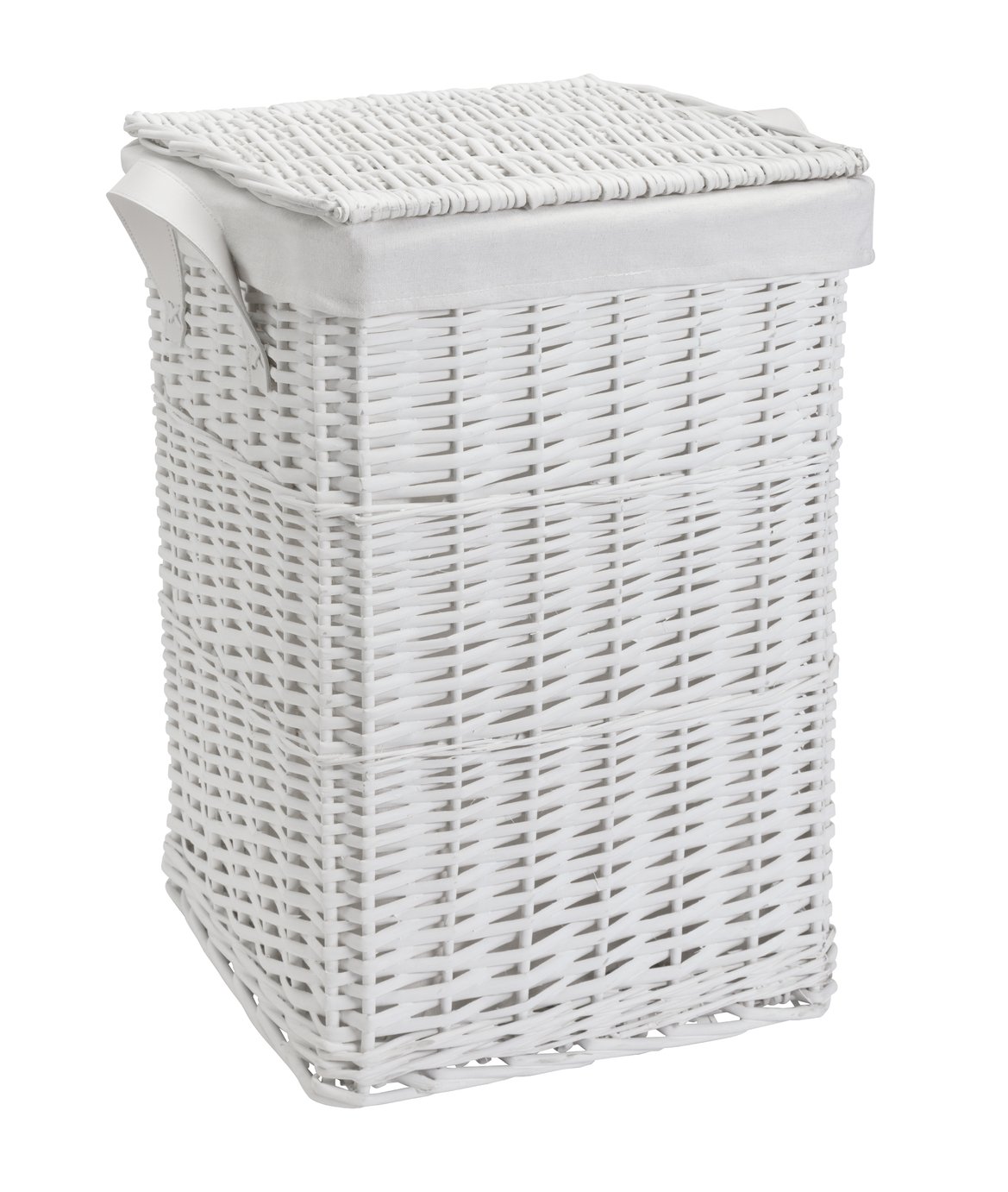 Argos Home Willow Laundry Basket - White