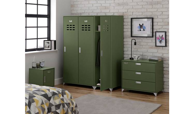 Buy Argos Home Loft Locker 2 Door Wardrobe Khaki Kids