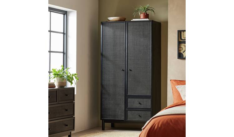 Black armoire with deals drawers