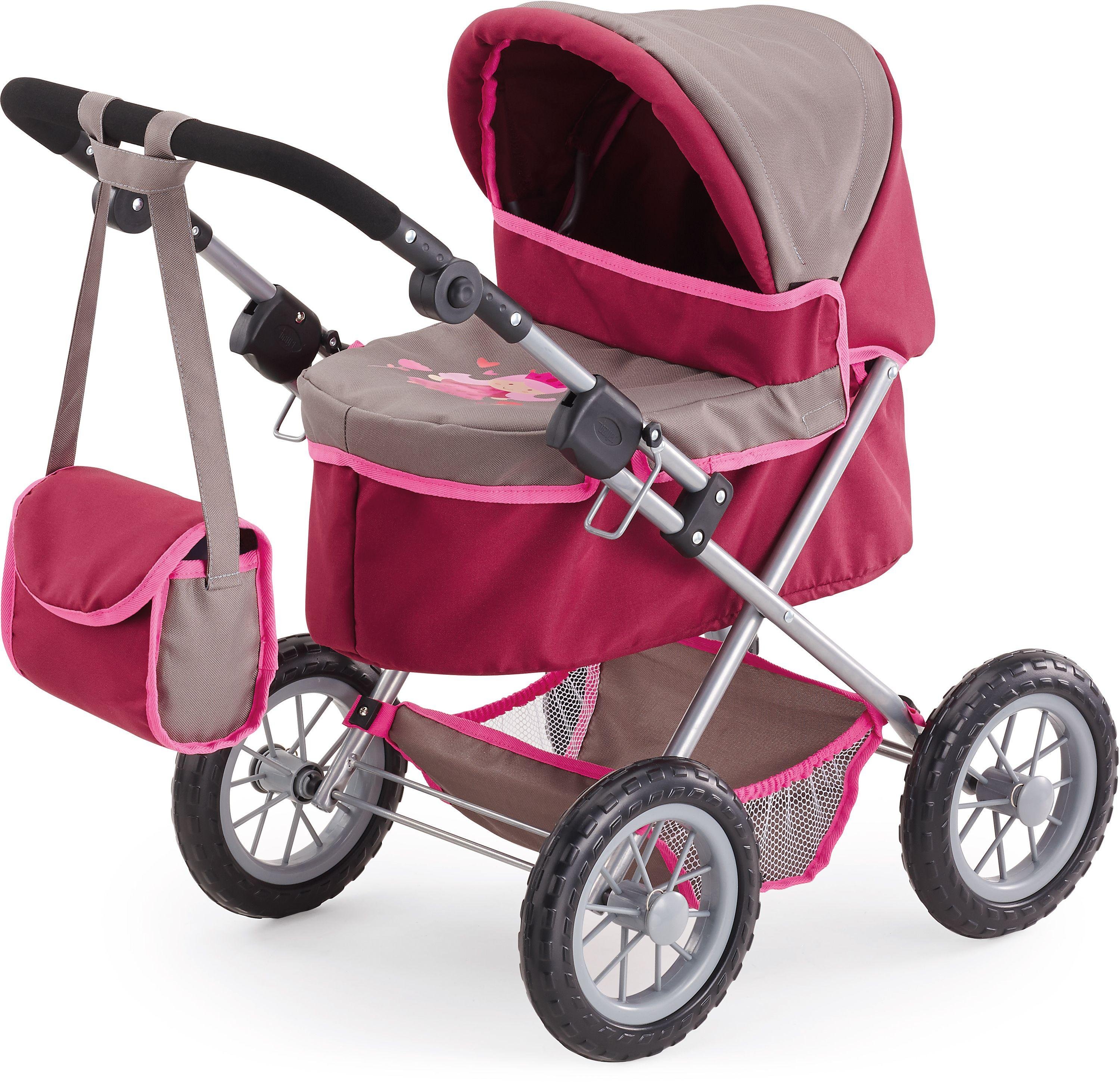 dolls pram red