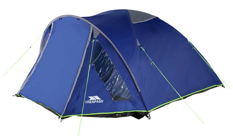 Trespass 4 Man 1 Room Dome Camping Tent