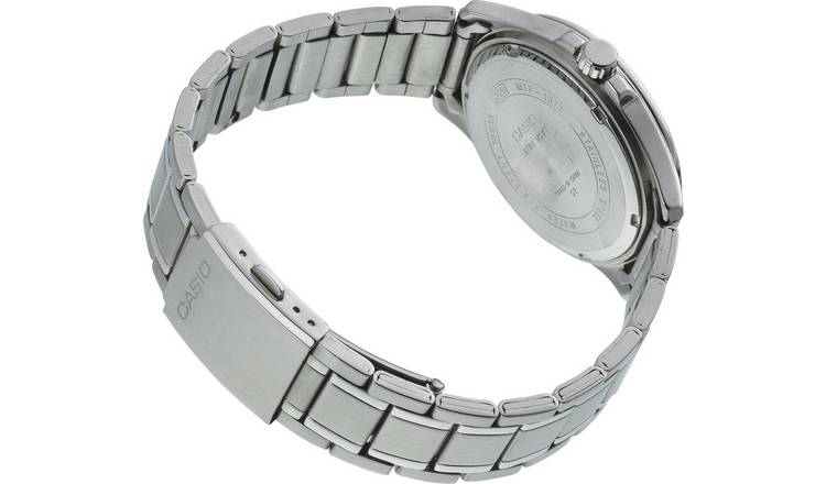 Buy Casio Men s Silver Stainless Steel Bracelet Watch Men s