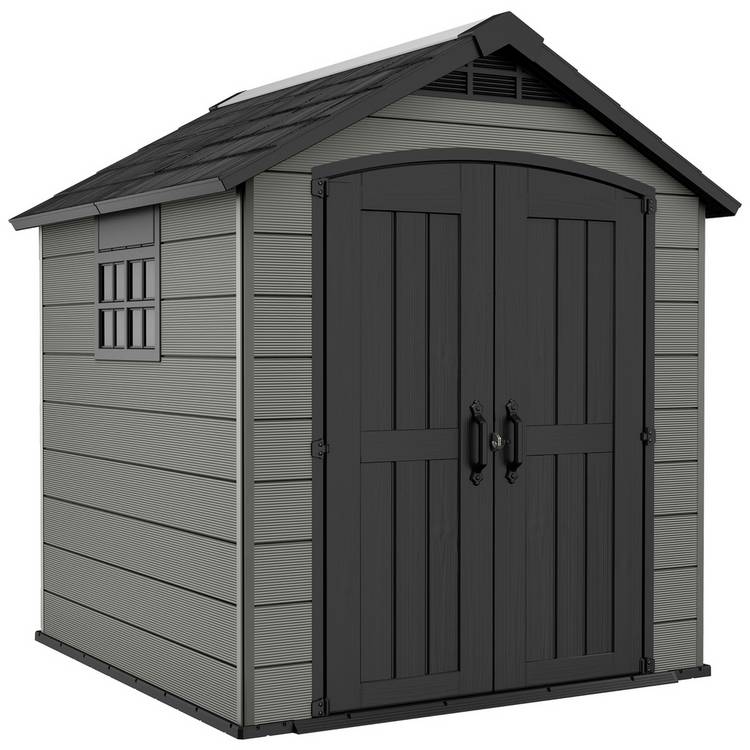 Keter Premier Outdoor Garden Storage Apex Shed 8 x 7ft 0
