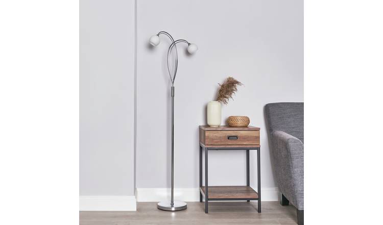 Chrome floor deals lamp argos