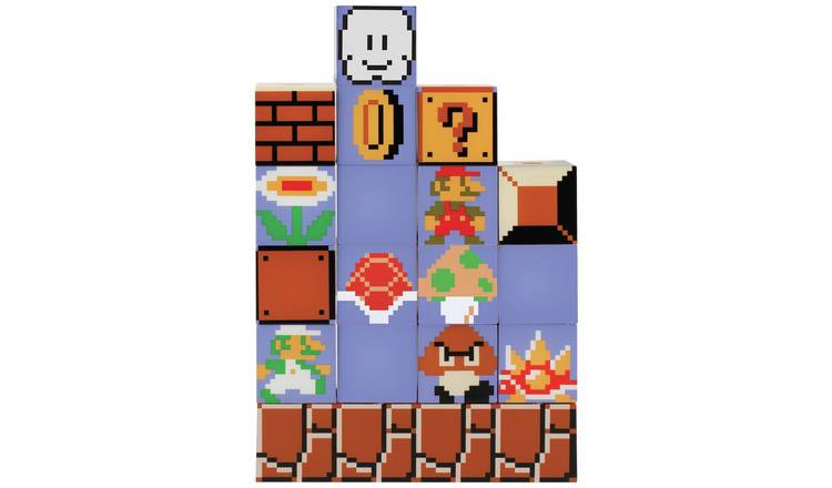 Super Mario Kids Build A Level LED Touch Novelty Light-Brown