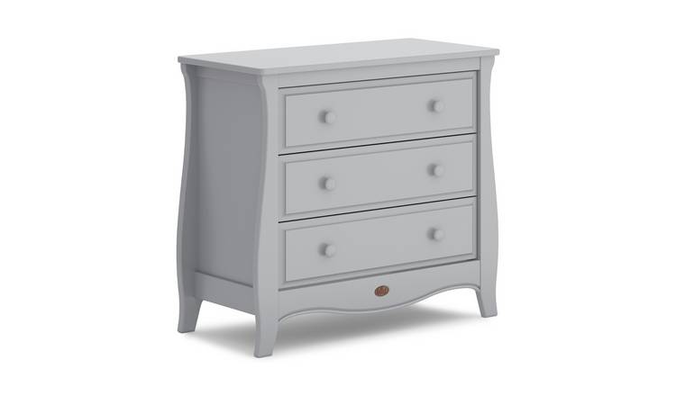 Buy Boori Sleigh 3 Drawer Small Chest Pebble Nursery Chest Of