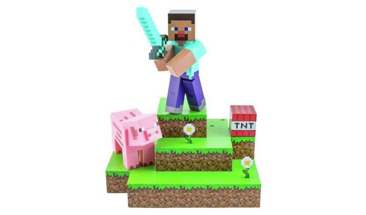 Minecraft Diorama Kids Novelty Light - Brown & Green