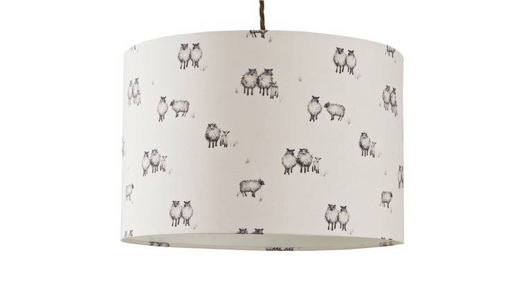 Buy Argos Home Moorland Printed Sheep Shade Cream Lamp