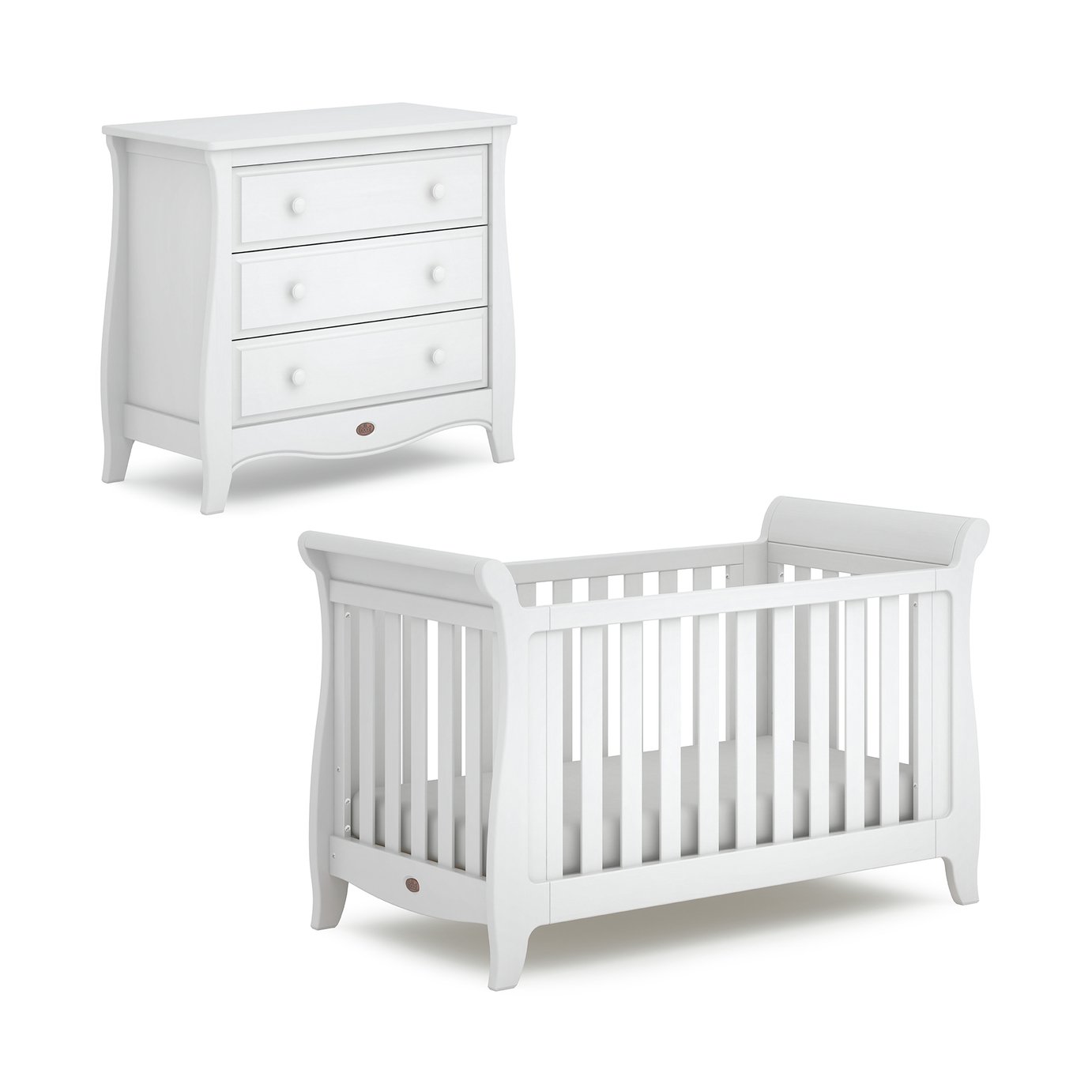 Boori Sleigh Expandable 2 Piece Set - White