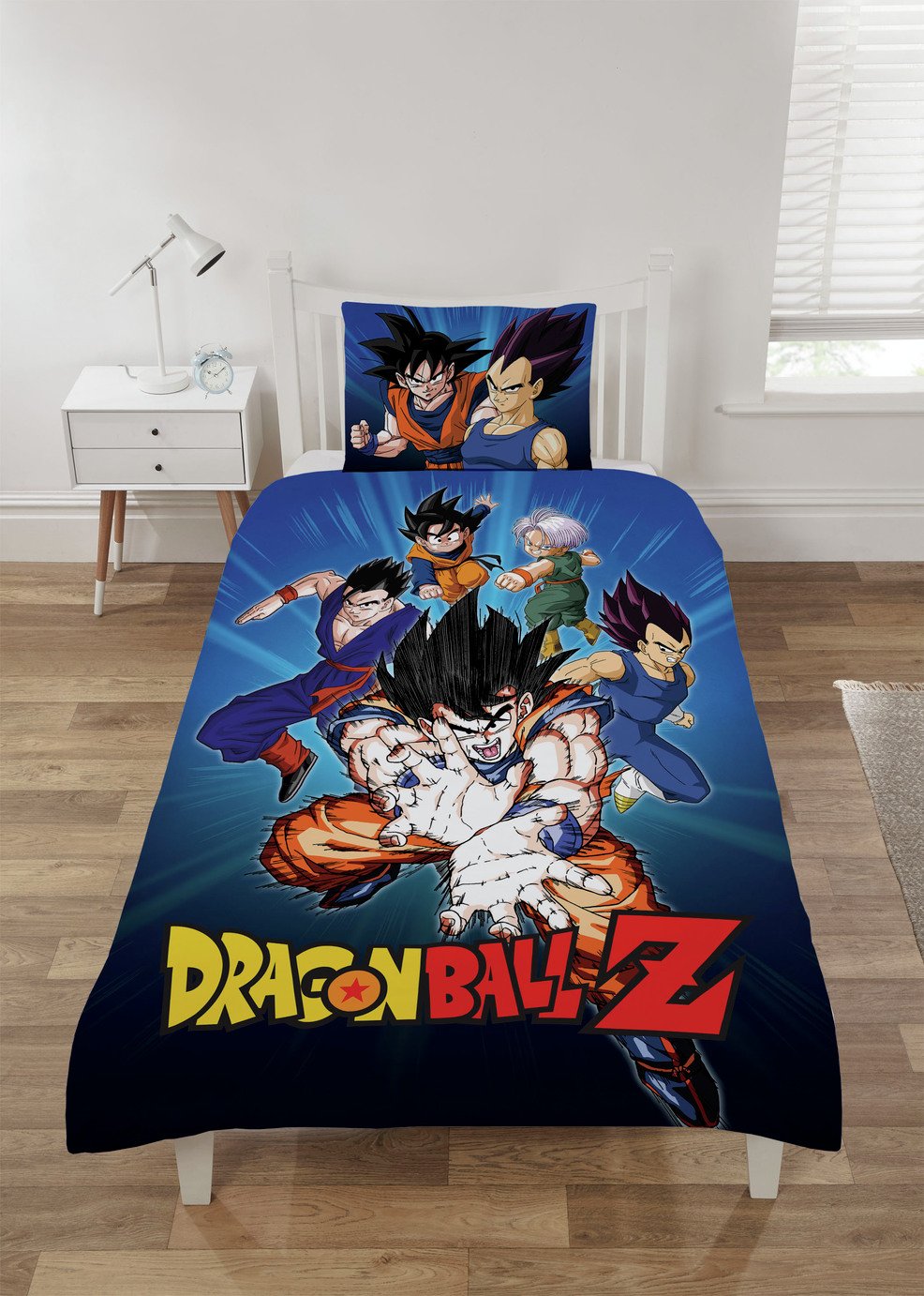 Dragon Ball Z Blue Kids Bedding Set - Single