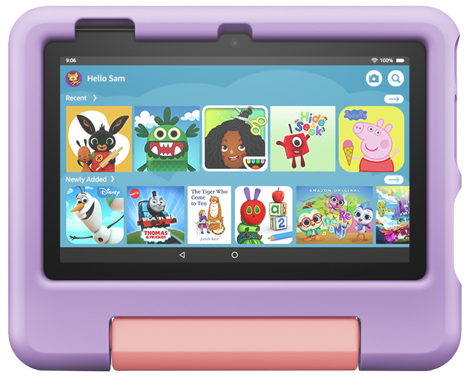 Amazon Fire 7 Kids Tablet for ages 3-7, 7in 16GB - Purple