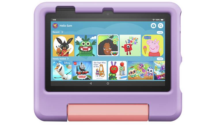 Buy Amazon Fire 7 Kids Tablet for ages 3-7, 7in 16GB - Purple | Kids