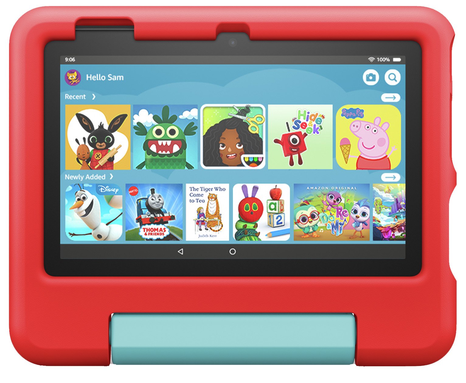 Amazon Fire 7 Kids Tablet for ages 3-7, 7in 16GB - Red