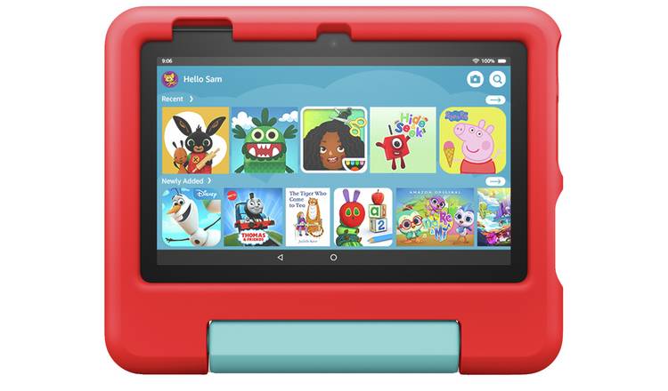 Amazon Fire 7 Kids Tablet for ages 3-7, 7in 16GB - Red