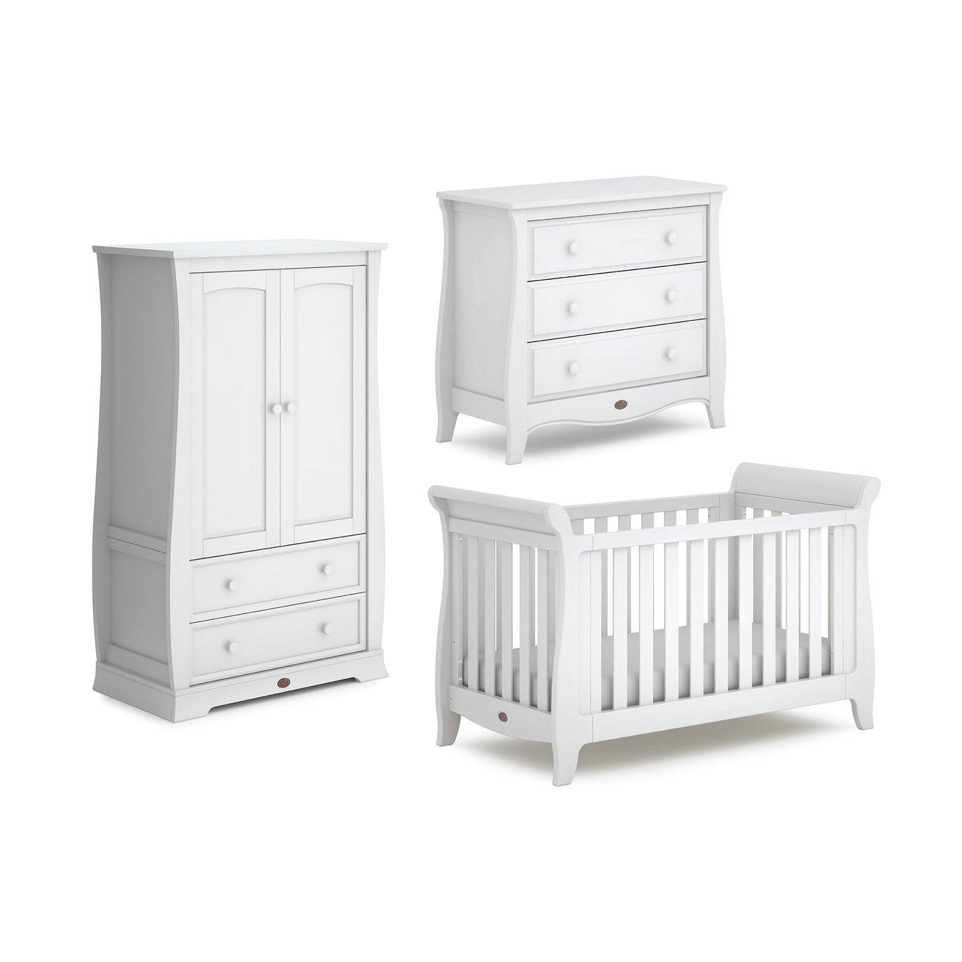 Boori Sleigh Expandable 3 Piece Set - White