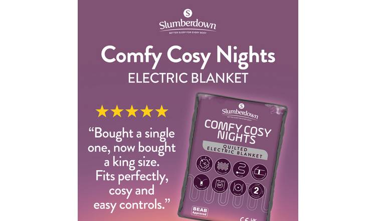 Buy Slumberdown Comfy Cosy Nights Electric Blanket King Electric