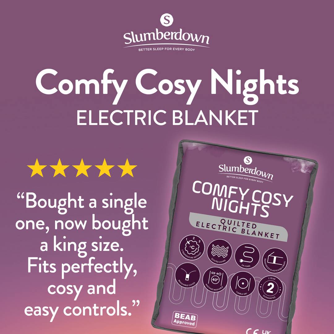 Slumberdown Comfy Cosy Nights Electric Blanket-King