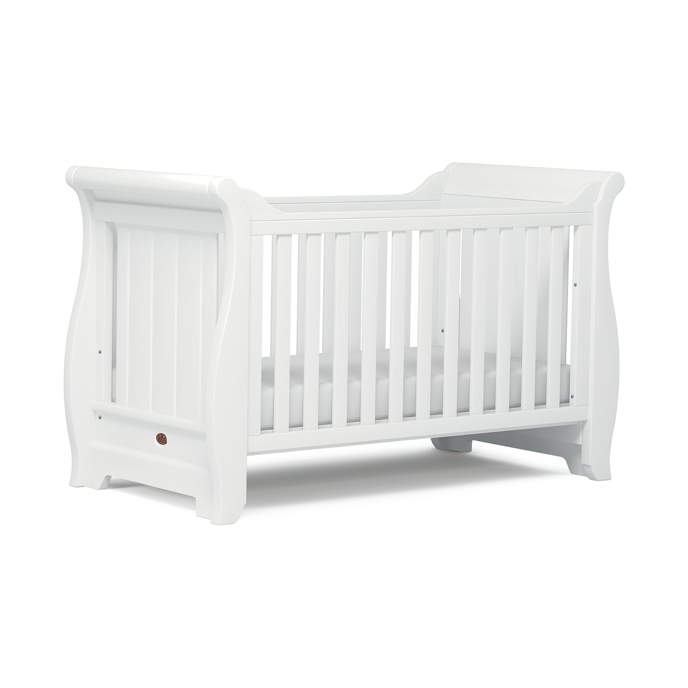 Boori Sleigh Cot Bed - Barley White