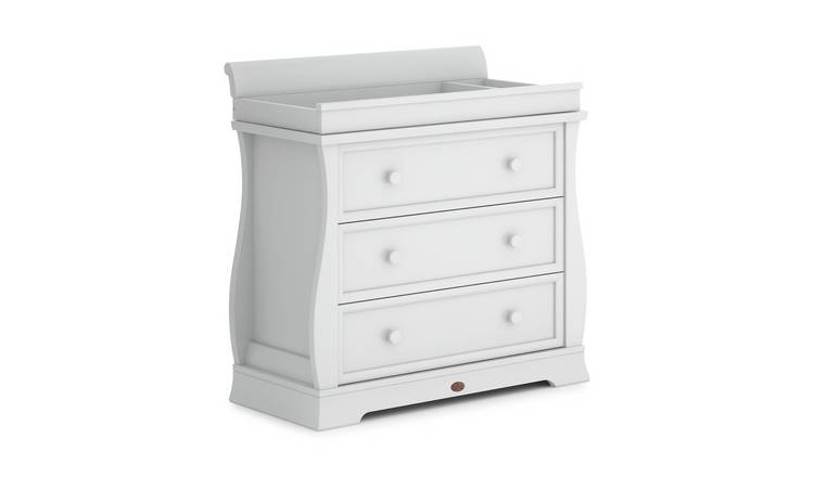 Buy Boori Sleigh 3 Drawer Dresser White Nursery Chest Of