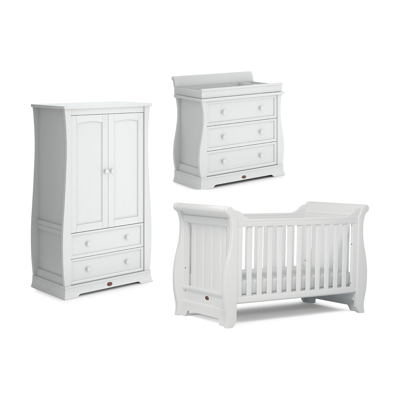 Boori Sleigh 3 Piece Room Set - White