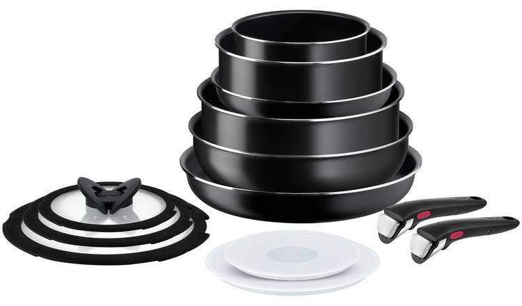 T-Fal Ingenio Expertise Aluminum Nonstick 3-Piece Cookware Set - Black